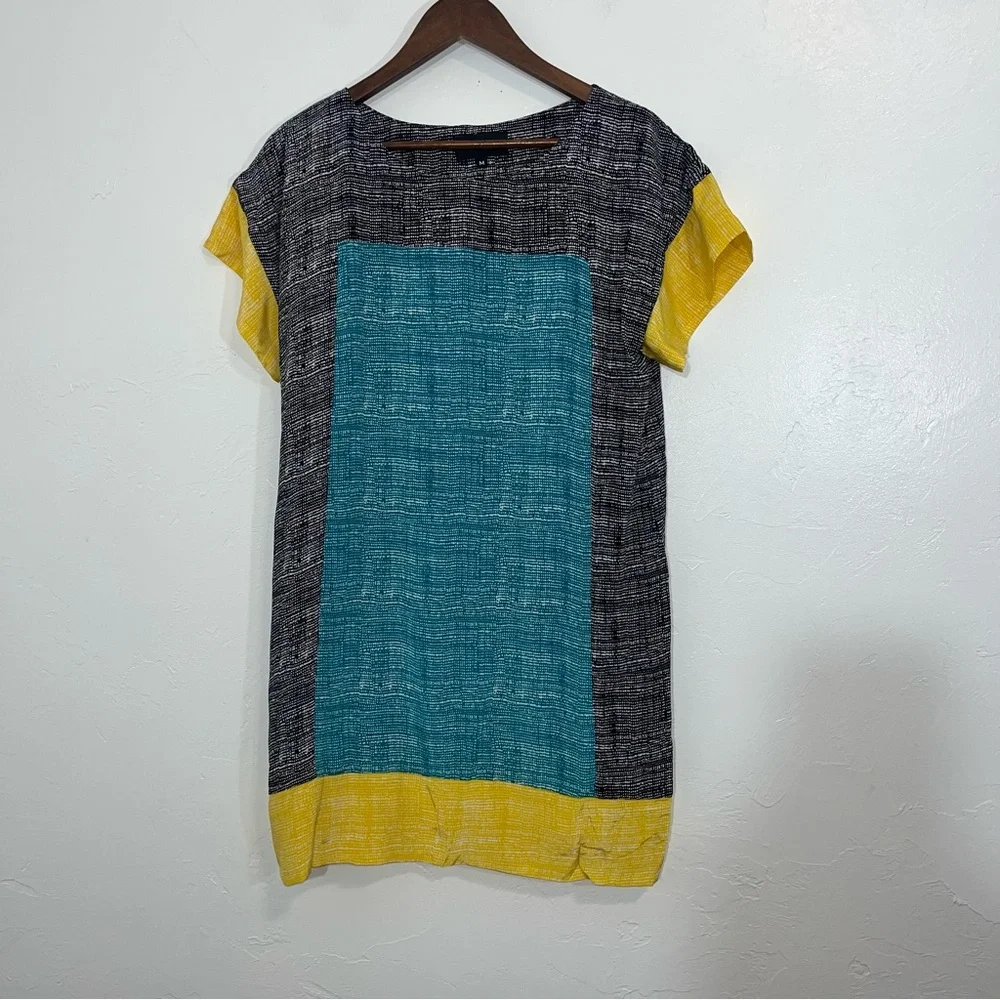 Anthropologie Corey Lynn Carter Silk ColorBlock Dress